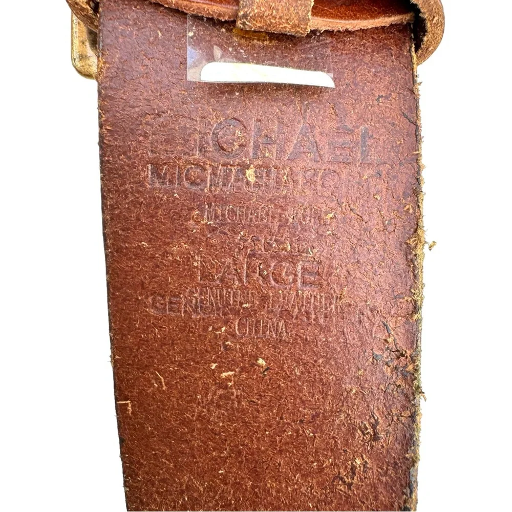 Michael Kors Belt Brown Leather Women’s